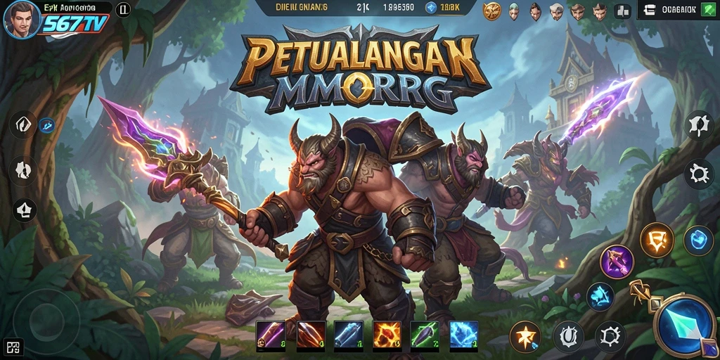 Tampilan gameplay <strong>567TV</strong> yang menampilkan aksi seru para karakter dalam pertarungan.