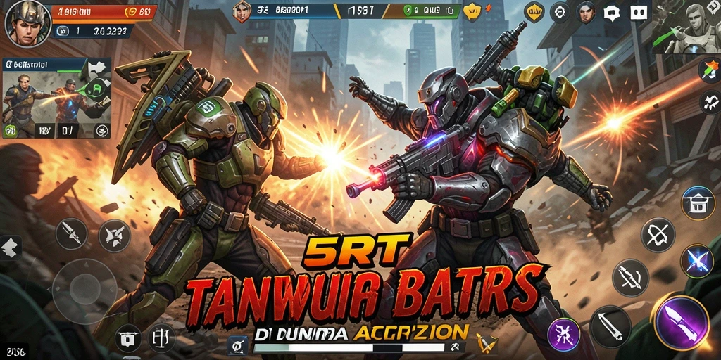 Screenshot menampilkan gameplay intens dari pertarungan di 5RT.
