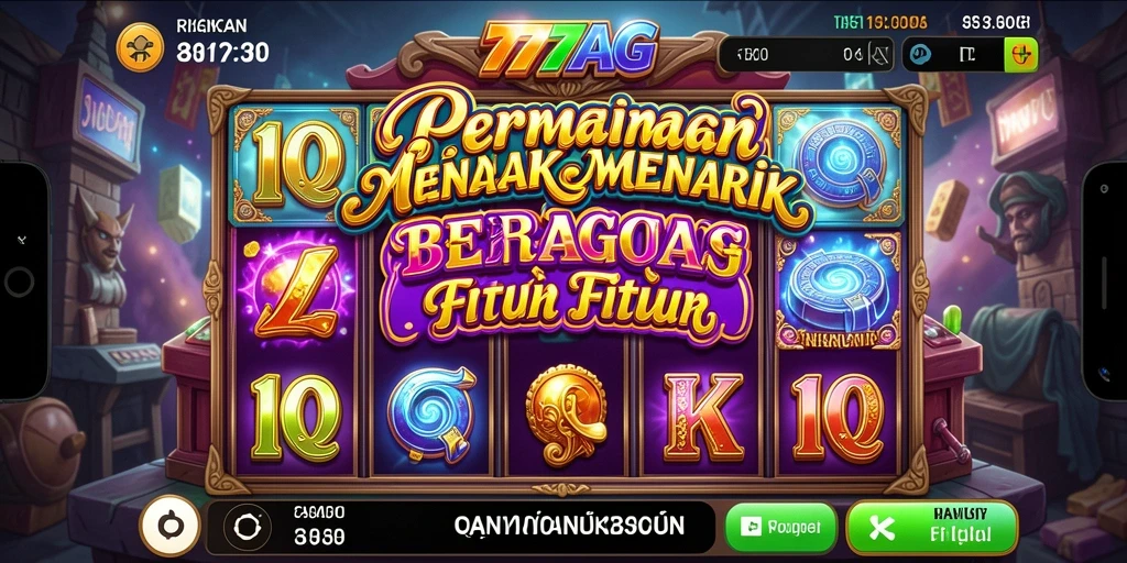 Screenshot utama dari gameplay Slot di 777AG yang menampilkan fitur menarik.