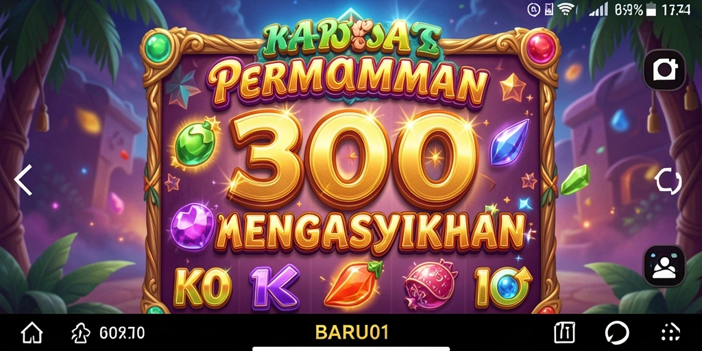 Tampilan gameplay menarik di BARU01 dengan berbagai tema slot.