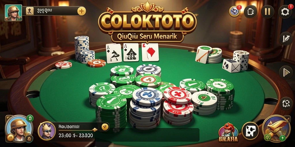 Gameplay seru dari COLOKTOTO saat bermain QiuQiu.