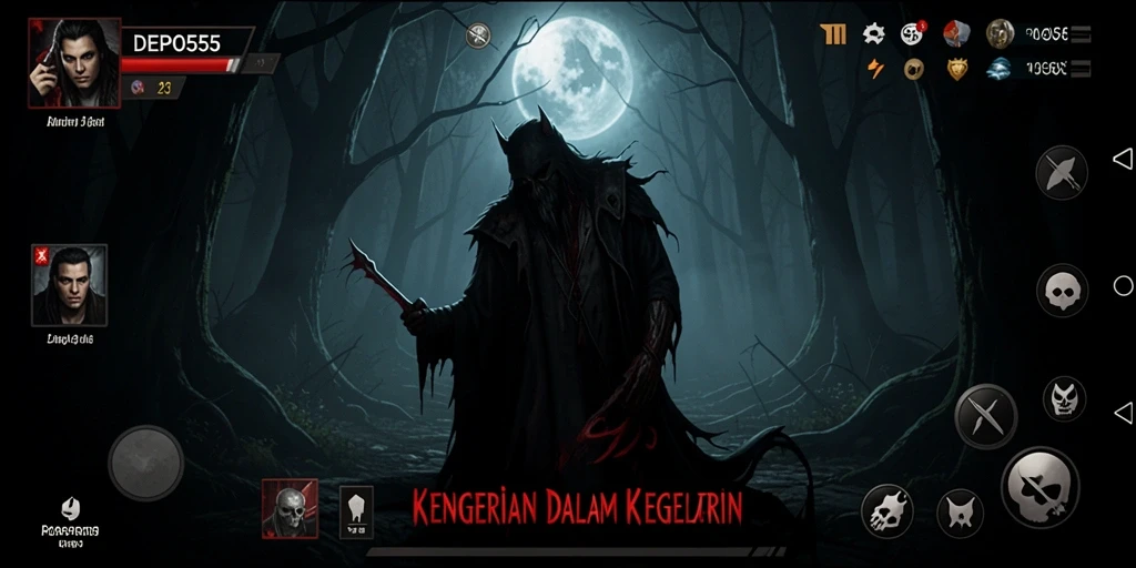 Gameplay menyeramkan DEPO555 yang menampilkan suasana horor yang mendalam.