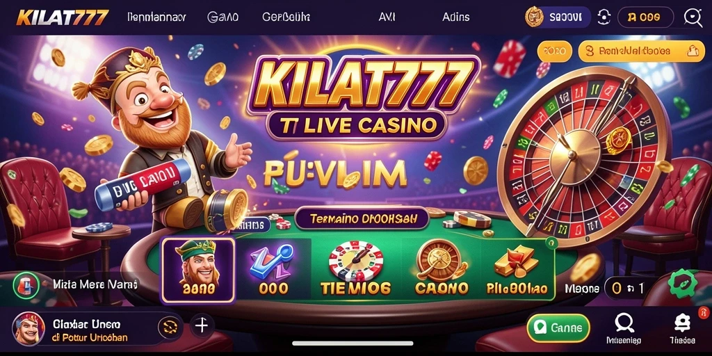 Tampilan gameplay Live Casino di KILAT777 yang memukau dan interaktif.