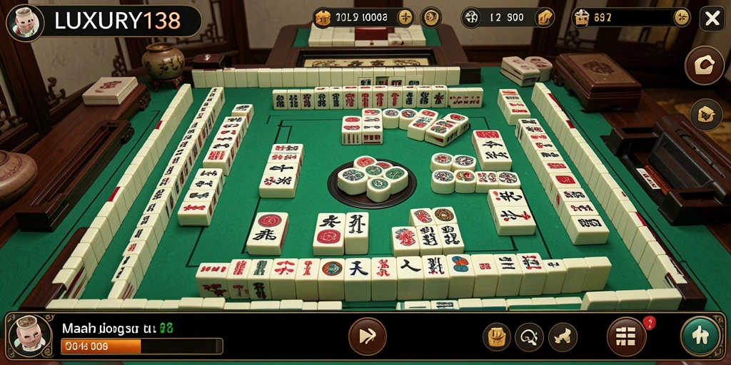 Tampilan gameplay LUXURY138 yang mengasyikkan dalam game Mahjong.