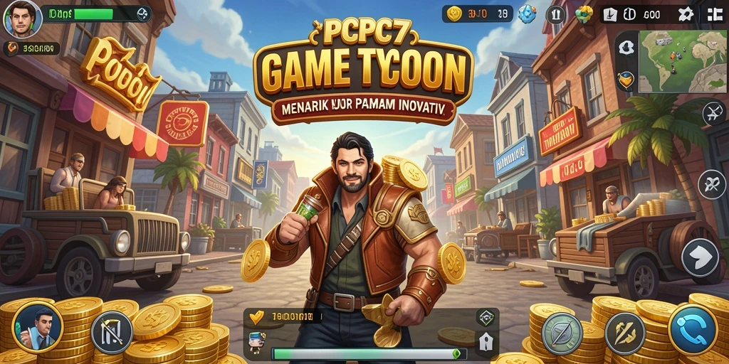 Screenshot PCPC7 menampilkan gameplay Tycoon yang seru dan interaktif.