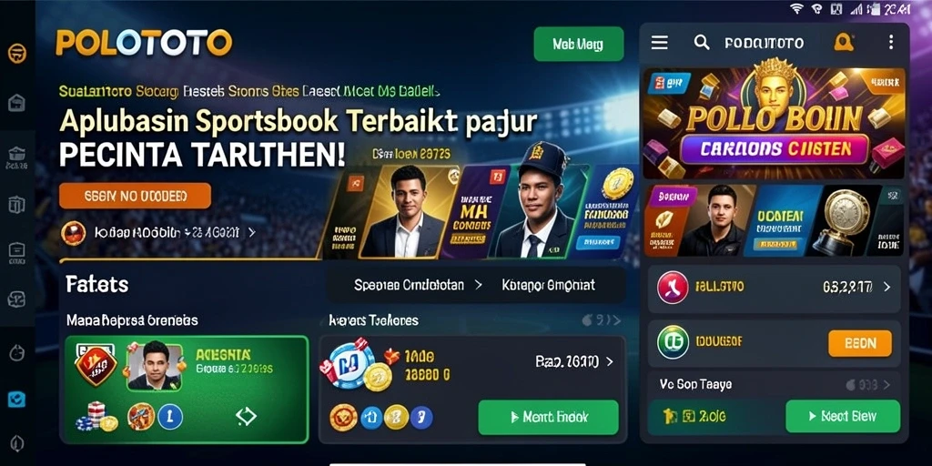 Tampilan gameplay seru di aplikasi POLOTOTO untuk taruhan olahraga.