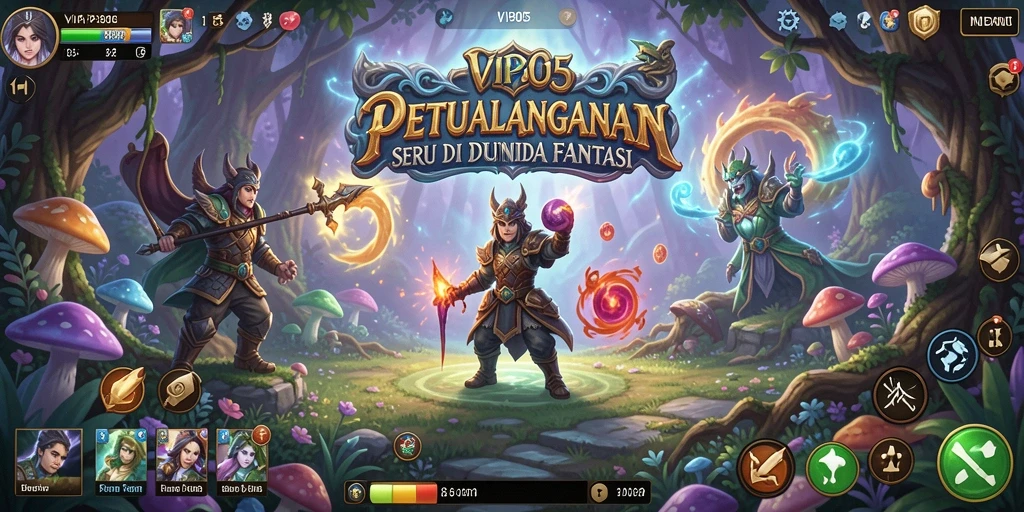 Tampilan menarik gameplay <strong>VIP805</strong> saat menjelajahi dunia fantasi.